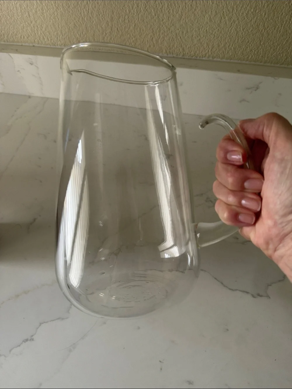Vintage Pyrex Glass Pitcher Hot Cold
